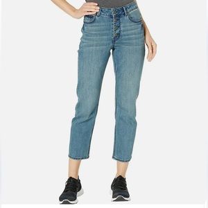 NWT prAna gram crop exposed button fly jean intentional distress size 4/27